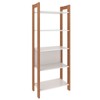 Closet 5 Prateleiras Amêndoa/Branco Az1005 - Tecno Mobili