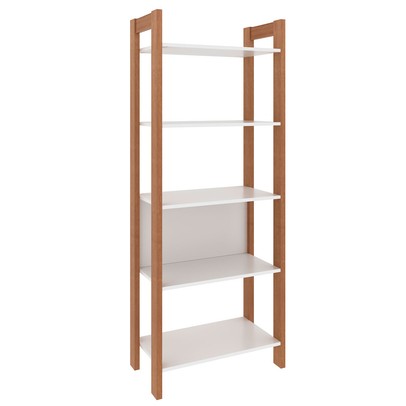 Closet 5 Prateleiras Amêndoa/Branco Az1005 - Tecno Mobili