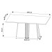 Mesa de Jantar 6 Lugares Andressa Off White/Blonde/Mel/Nude - Viero Móveis