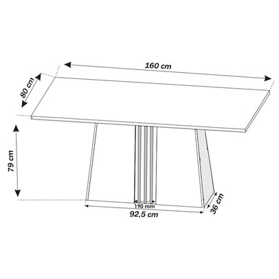Mesa de Jantar 6 Lugares Andressa Mel/Blonde/Veludo Cinza - Viero Móveis