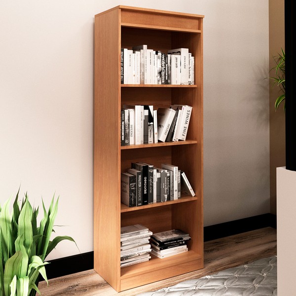 Estante para Livros 3 Prateleiras Me4150 Amêndoa - Tecno Mobili