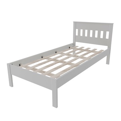 Cama de Solteiro Branco Cm8006 - Tecno Mobili
