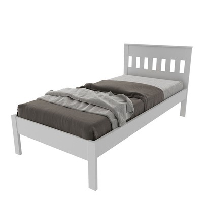 Cama de Solteiro Branco Cm8006 - Tecno Mobili