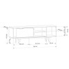 Rack para TV Até 60 Polegadas Oregon 1 Porta Preto - Olivar Móveis