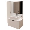 Armário de Banheiro com Cuba 2 Portas Branco Bn3628 - Tecno Mobili