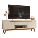 Rack Retro Tóquio 2 Portas 1 Gaveta Off White - Olivar Móveis