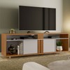 Rack para TV Até 70 Polegadas 2 Portas Freijó Trend/Off White Nt1290 - Notável Móveis