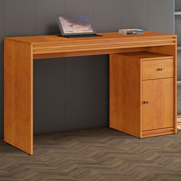 Mesa Escrivaninha Madrid 1 Porta 1 Gaveta Naturalle - Mavaular