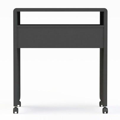 Mesa Escrivaninha Smile 1 Prateleira Preto - Olivar Móveis