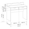 Mesa Escrivaninha New Branco - Olivar Móveis