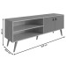 Rack para TV Até 55 Polegadas Amber 2 Portas Savana Alecrim - Genialflex