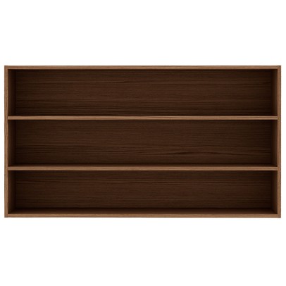 Armário Aéreo Cozinha 2 Portas Ebano Fosco/Off White Fosco 1301m - Genialflex