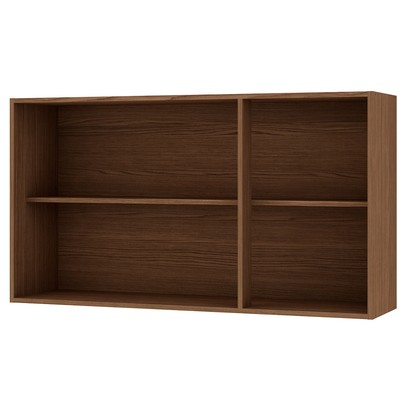 Armário Aéreo Cozinha 3 Portas Ebano Fosco/Off White Fosco 1306m - Genialflex