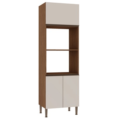 Torre Quente 3 Portas Ebano Fosco/Off White Fosco 1307 - Genialflex