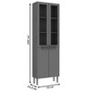 Paneleiros 4 Portas Ebano Fosco/Alecrim 1317l - Genialflex