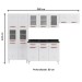 Cozinha de Aço Completa Mirage New 14 Portas 2 Gavetas Branco 815484 - Telasul