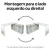 Escritório Completo Nero 4 Gavetas Branco - Artany Móveis