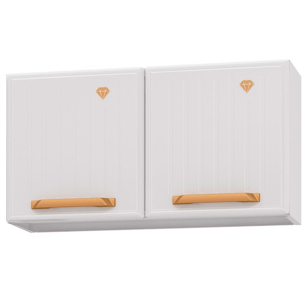 Armário Aéreo Cozinha em Aço Diamante 2 Portas Branco 818002 - Telasul