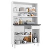 Cozinha de Aço Compacta Diamante 6 Portas 1 Gaveta Branco 818223 - Telasul
