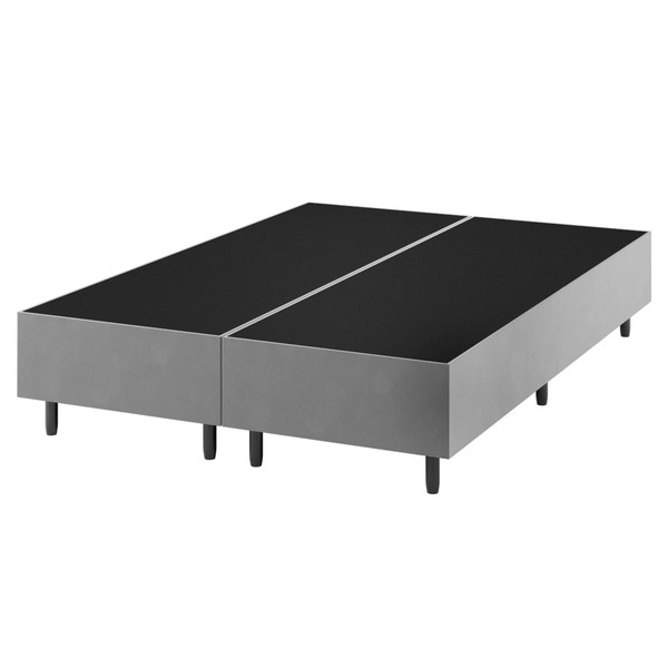 Base de Cama Box Queen Zeus Prata 26774 - Vian