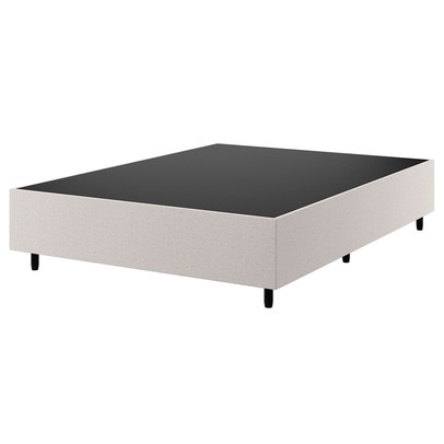 Base de Cama Box Casal Zeus Linho Amêndoa 26778 - Vian