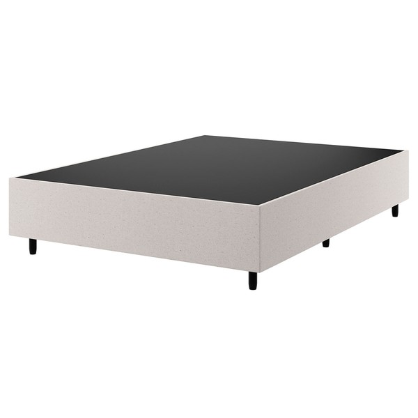 Base de Cama Box Casal Zeus Linho Amêndoa 26778 - Vian