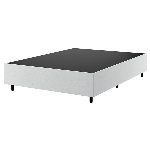 Base de Cama Box Casal Zeus Linho Gelo 26779 - Vian