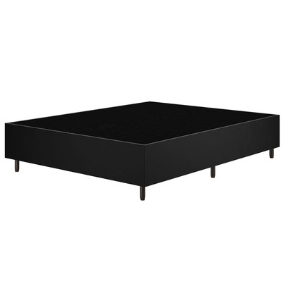 Base de Cama Box Casal Zeus Veludo Preto 26781 - Vian