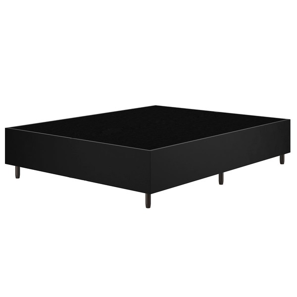 Base de Cama Box Casal Zeus Veludo Preto 26781 - Vian