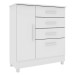 Cômoda Chicago 1 Porta 4 Gavetas Neve 13558 - Tcil Móveis
