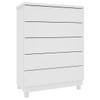 Cômoda Premium 5 Gavetas Neve - Tcil Móveis