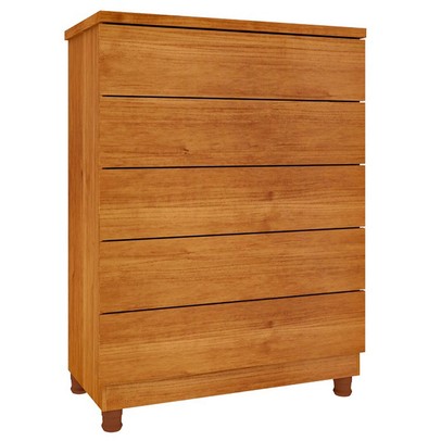 Cômoda Premium 5 Gavetas Cinamomo - Tcil Móveis