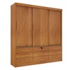 Guarda-Roupa Chicago 3 Portas 9 Gavetas Cinamomo - Tcil Móveis