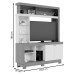 Estante para TV Até 50 Polegadas Valença 2 Portas Nogueira Real/Off White - Colibri