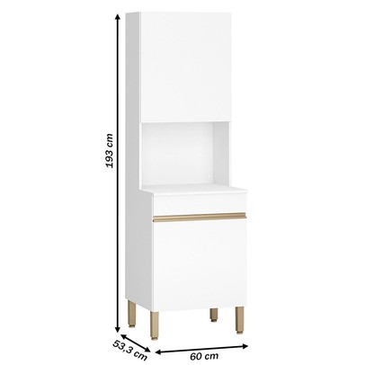 Paneleiro Line 2 Portas 3 Prateleiras Supremo - Kits Paraná