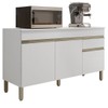 Balcão de Cozinha Line 150 Cm 3 Portas 1 Gaveta Supremo - Kits Paraná