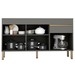 Balcão de Cozinha Line 150 Cm 3 Portas 1 Gaveta Gris - Kits Paraná