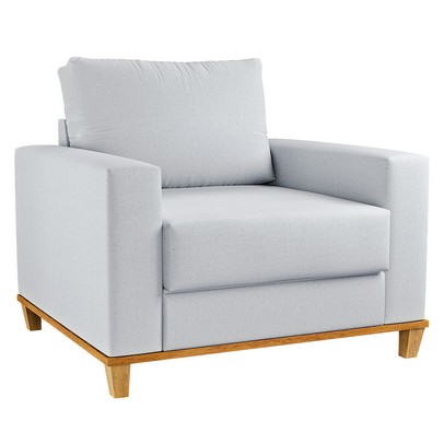 Poltrona Itália Linho Gelo - Vian