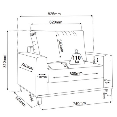 Poltrona Itália Veludo Bombom - Vian