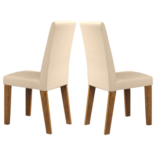 Cadeiras Kit 2 Cadeiras Helena Imbuia/Pastel Veludo - Pnr Móveis