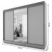 Guarda-Roupa Casal Detroit 3 Portas 3 Gavetas Naturale Tx/Off White - Fama Móveis