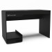 Mesa Gamer Line 1 Prateleira Preto/Branco - Politorno