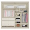 Guarda-Roupa Casal Nantes 4 Portas 3 Gavetas 100% Mdf Off White - Europa Móveis