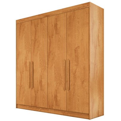 Guarda-Roupa Casal Nantes 4 Portas 3 Gavetas 100% Mdf Peroba - Europa Móveis