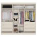 Guarda-Roupa Casal Oslo 6 Portas 6 Gavetas 100% Mdf com Espelho Off White - Mademarques