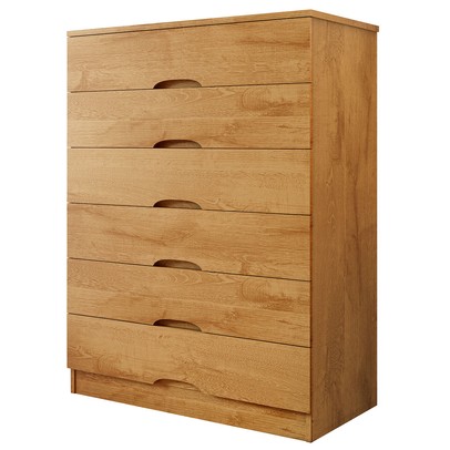 Cômoda Sevilha 6 Gavetas Peroba - Mademarques