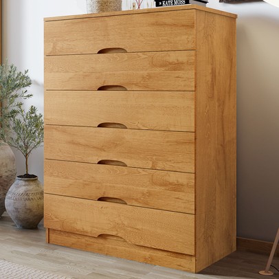 Cômoda Sevilha 6 Gavetas Peroba - Mademarques