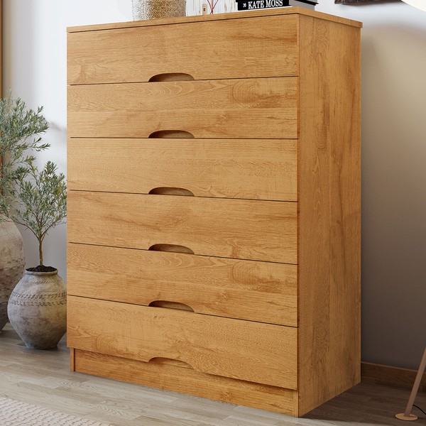 Cômoda Sevilha 6 Gavetas Peroba - Mademarques