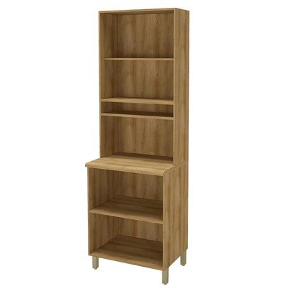 Torre Quente 4 Portas 3 Prateleiras Chumbo/Castani - Indekes