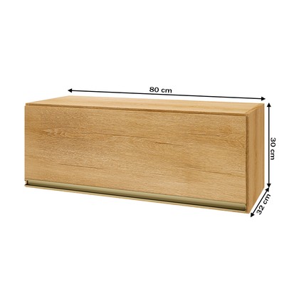 Armário Aéreo Cozinha 80 Cm 1 Porta Basculante 6123.4 Castani - Indekes